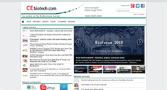 Desktop Screenshot of cebiotech.com